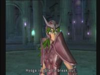 une photo d'Ã©cran de Saint Seiya - Le Sanctuaire sur Sony Playstation 2